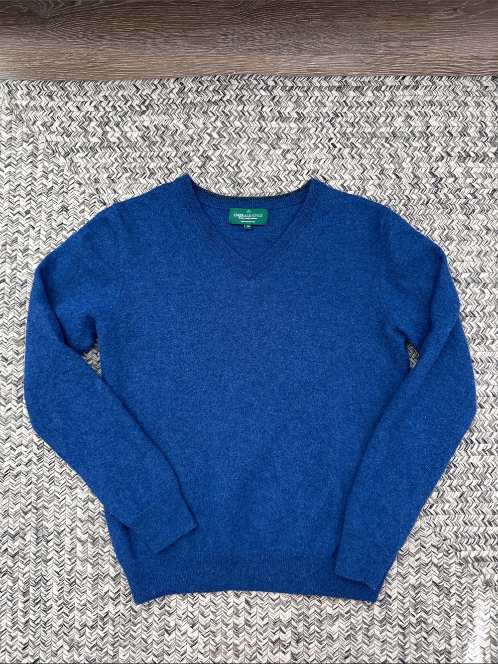 100% Pure Wool Vneck Sweater